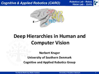 Robotics Lab - RoboL CoViL Cognitive Vision Lab (CARO)Robotics Group Cognitive & Applied