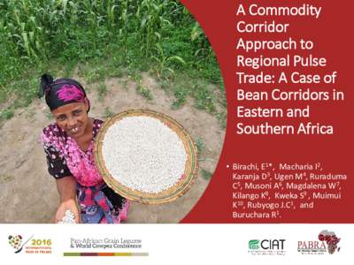 A Commodity Corridor Approach to Regional Pulse Trade: A Case of Bean Corridors in