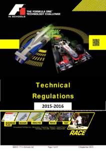 F1 in Schools™ - 2014 World Finals Technical Regulations  Technical Regulations