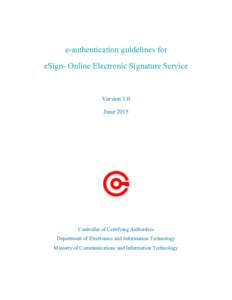 Report of the Committee on New PKI based Digital / Electronic Signature Schemes