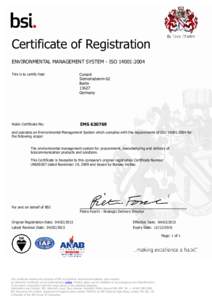 BSI Group / United Kingdom / Quality / Kitemark / Management system / Public key certificate / ISO 14000 / Reference / British Standards / IEC / Evaluation