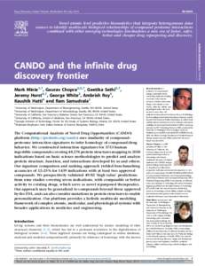 CANDO and the infinite drug discovery frontier