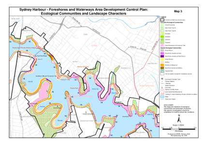 Sydney Harbour - Foreshores and Waterways Area Development Control Plan: Ecological Communities and Landscape Characters BL WEST RYDE