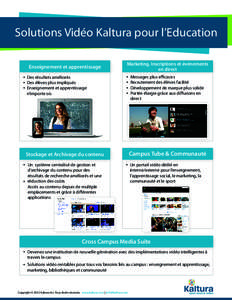 Video Solution for Education Use Cases - French