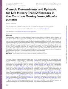 Journal of Heredity 2014:105(6):816–827 doi:jhered/esu057 Advance Access publication September 4, 2014 © The American Genetic AssociationAll rights reserved. For permissions, please e-mail: journals.per