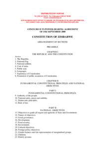 Kariba Draft Constitution