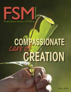 MAGAZINE  FSM Franciscan Sisters of Mary  compassionate