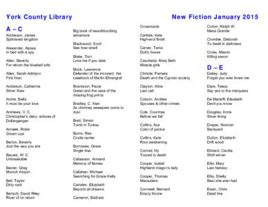 Microsoft Word - New Fiction January 2015