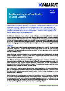 Cisco_Implementing a Quality Initiative at Cisco.indd