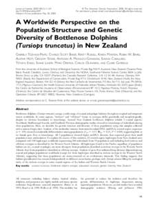Journal of Heredity 2009:100(1):11–24 doi:[removed]jhered/esn039 Advance Access publication May 20, 2008 Ó The American Genetic Association[removed]All rights reserved. For permissions, please email: journals.permission