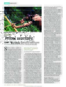 A Yanomami of the Majecodoteri tribe in the Amazon rainforest.  ANT H RO PO LO GY Tribal warfare