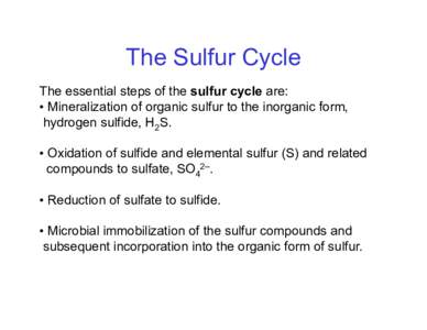 Microsoft PowerPoint - Sulfur_Cycle [Compatibility Mode]