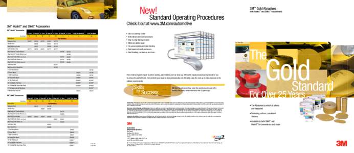 New!  3M™ Gold Abrasives with Hookit™ and Stikit™ Attachments