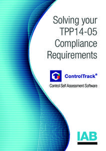 Solving your TPP14-05 Compliance Requirements Control Self Assessment Software