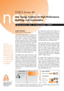 news ECBCS Annex 49 Low Exergy Systems for High-Performance Buildings and Communities Newsletter No. 2 September 2007