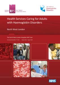 Health Services Caring for Adults with Haemoglobin Disorders North West London The North West London Hospitals NHS Trust st