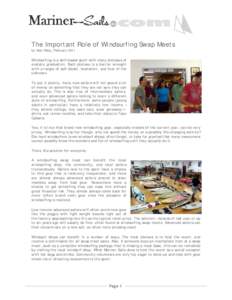 The Important Role of Windsurfing Swap Meets