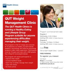 QUT Weight Management Clinic