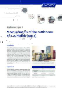 INCOATEC innovative coating te c hnologies Application Note 1  Measurements of the cuttlebone