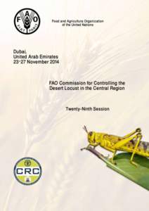 Report of the  Twenty-Ninth Session & Thirty Third Executive Committee Meeting COMMISSION FOR CONTROLLING THE DESERT LOCUST IN THE CENTRAL REGION