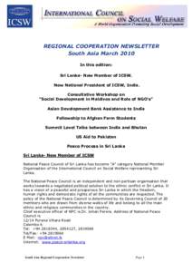 South Asia Newsletter No2 Mar10