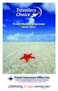 Travel Medical InsuranceOne of Canada’s largest travel insurance brokers Insuring travelling Canadians since 1991