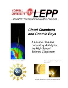 Cloud Chambers and Cosmic Rays A Lesson Plan and Laboratory Activity for the High School Science Classroom