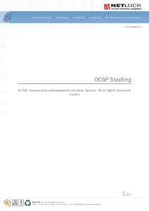 OCSP Stapling Az SSL kapcsolatok sebességének növelése Apache, IIS és NginX szerverek esetén 1(10)