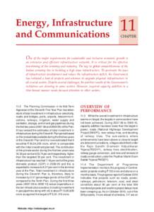 Energy, Infrastructure and Communications 11 CHAPTER