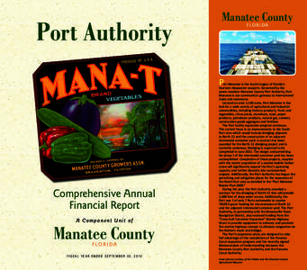 Florida / Port Manatee / Virginia Port Authority / Geography of Florida / Bradenton–Sarasota–Venice metropolitan area / Manatee County /  Florida
