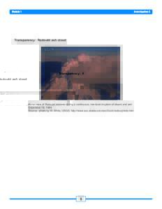 Module 1  Investigation 3 Transparency: Redoubt ash cloud