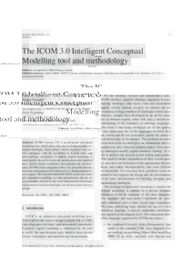 1  Semantic Web–10 IOS Press  The ICOM 3.0 Intelligent Conceptual