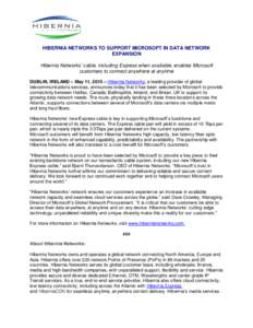 Internet backbone / Hibernia / Hibernia oil field / Computer network / Jaymie Scotto & Associates