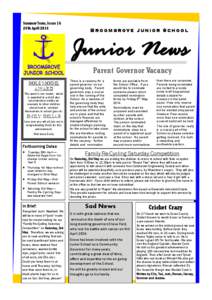 Summer Term, Issue 16 24th April 2014