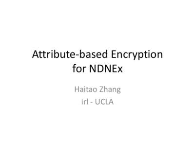 Attribute-based Encryption for Open MHealth