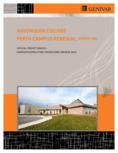 Microsoft Word - 2013_CCE Template_Algonquin Perth Campus Renewal
