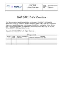 Microsoft Word - nwpsaf-mo-ud-010_1dvar_overview_update.doc