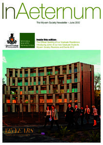 InAeternum The Wyvern Society Newsletter – June 2012 Queen’s College  The University of Melbourne