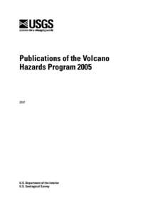 Publications of the Volcano Hazards ProgramU.S. Department of the Interior