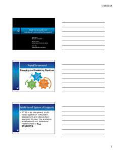 MTSS for Priority School TA - August 2014