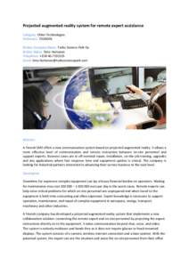Usability / International Space Station / Thales / Alenia Aeronautica / Spaceflight / Thales Alenia Space / Augmented reality