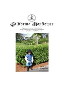 CALIFORNIA MAYFLOWER  1 VOLUME XXXVI, No. 5