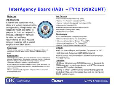 InterAgency Board (IAB)  – FY12 (939ZUNT)