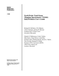 NASA Reference PublicationEarth Probe Total Ozone