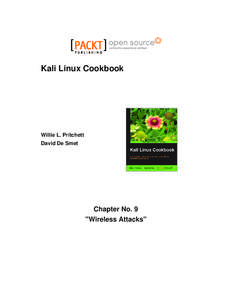 Kali Linux Cookbook  Willie L. Pritchett David De Smet  Chapter No. 9