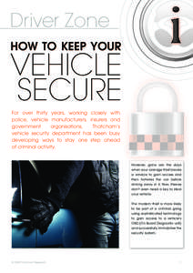 i i Driver Zone how to keep your  vehicle