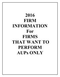 Microsoft Word - Firm Information Form - for AUPs Only