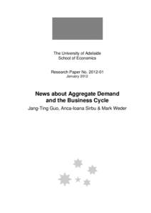 The University of Adelaide School of Economics Research Paper No[removed]January 2012