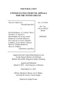 FOR PUBLICATION  UNITED STATES COURT OF APPEALS FOR THE NINTH CIRCUIT  TROAS V. BARNETT,