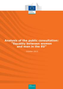 Women on boards - Factsheet 1  The economic arguments Analysis of the public consultation: “Equality between women